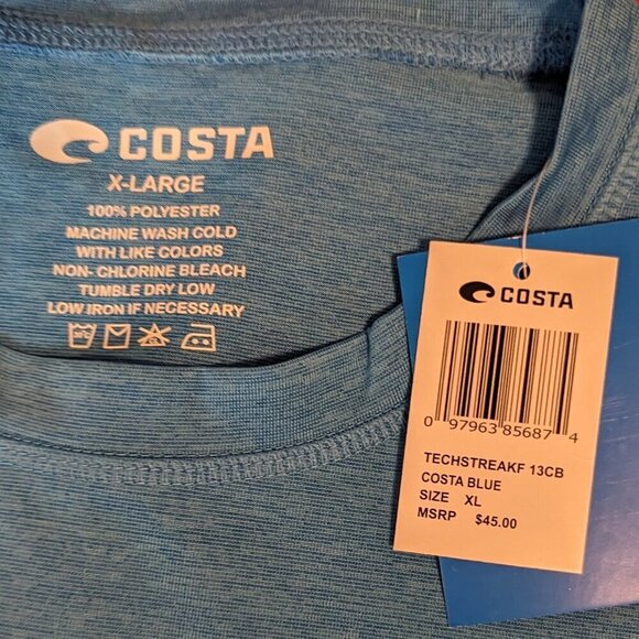 NWT Costa Del Mar SPF  Fishing Technical Long Sleeve Shirt Performance UPF 40 - Picture 3 of 7
